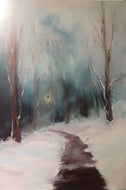 By Lantern Light - Original Oil Painting   * SOLD *